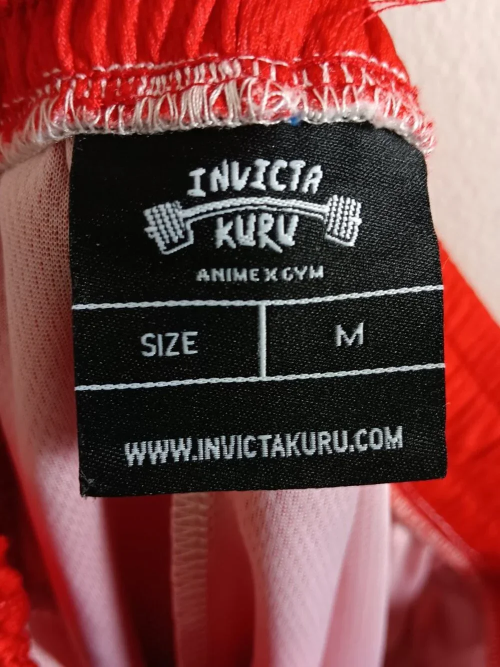 Invicta Kuru Anime Gym Shorts Mens Medium Red Itachi Naruto Graphic Athletic